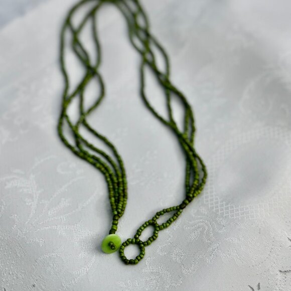 Vintage Multistrand Beaded Necklace - Picture 5 of 6